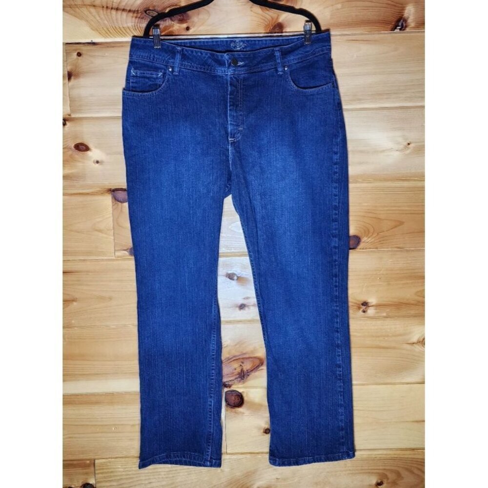 Lee Riders Jeans Women Plus Size 18 Petite Heavy Weight Straight Leg Jeans